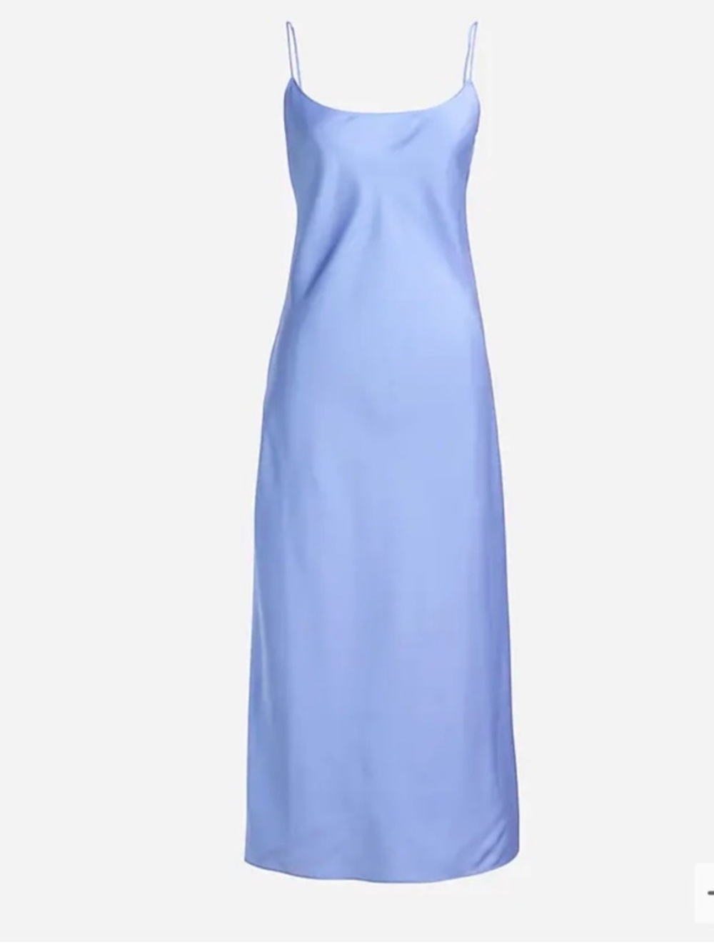 J Crew Gwyneth Light Blue Slip Midi Dress, Size 8 NWT
